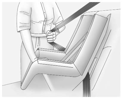 Securing Child Restraints (With the Seat Belt in the Front Seat)