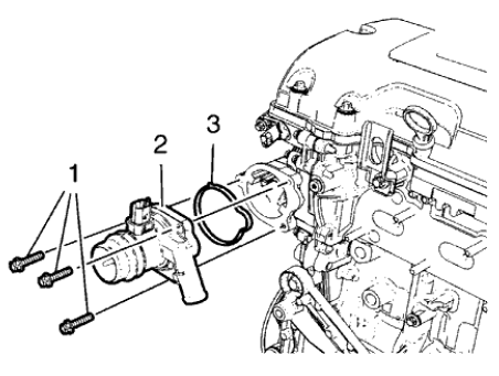 Fig. 268: Engine Coolant Thermostat Housing