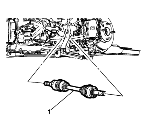 Fig. 174: Wheel Drive Shaft