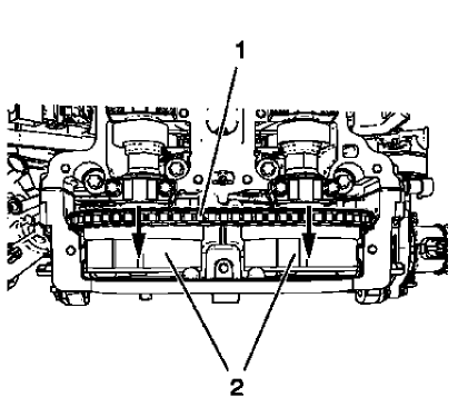 Fig. 78: Timing Chain And Camshaft Sprockets
