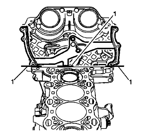 Fig. 82: Top Third Of Engine Front Cover Gasket