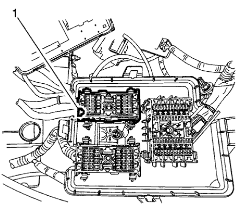 Fig. 146: Wiring Harness - Top Of Engine