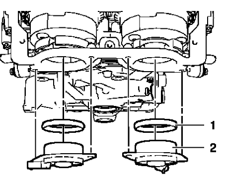 Fig. 289: Camshaft Position Actuator Solenoid Valves And Seal Rings
