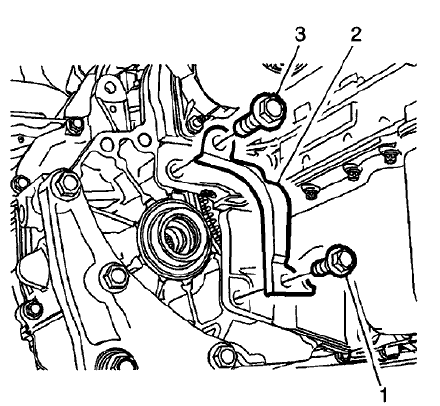 Fig. 104: Automatic Transmission Converter Cover And Bolts