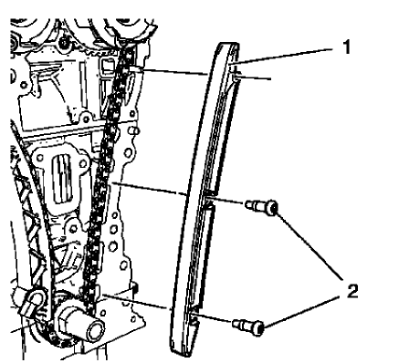 Fig. 47: Timing Chain Guide Right Side