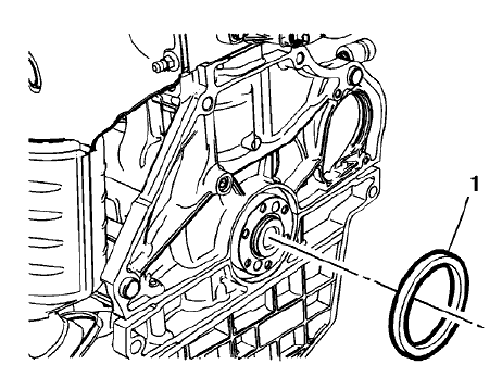 Fig. 118: Rear Crankshaft Oil Seal