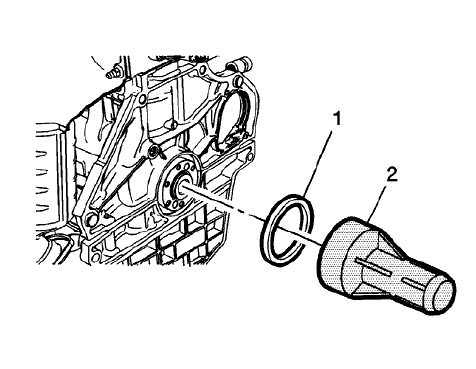 Fig. 120: Crankshaft Real Oil Seal Installer