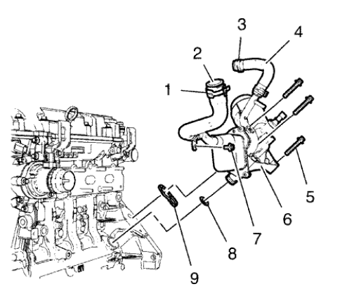Fig. 451: Locating Engine Oil Cooler Components