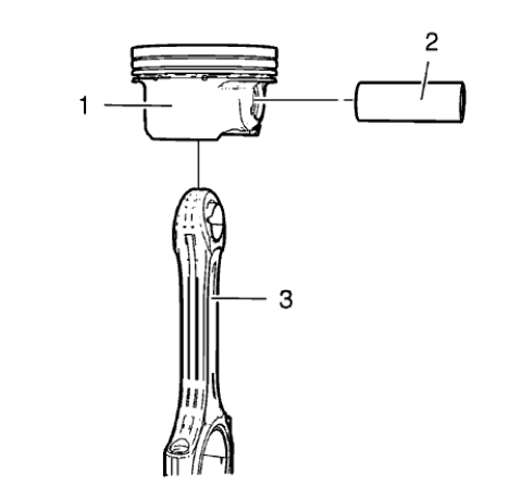 Fig. 339: Connecting Rod, Piston And Piston Pin