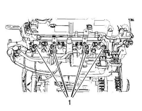 Fig. 439: Intake Manifold Bolts
