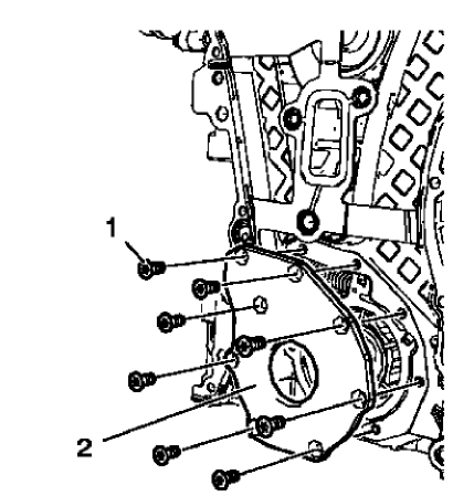 Fig. 370: Engine Oil Pump Cover And Bolts