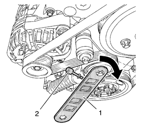 Fig. 474: Locking Pin And Wrench