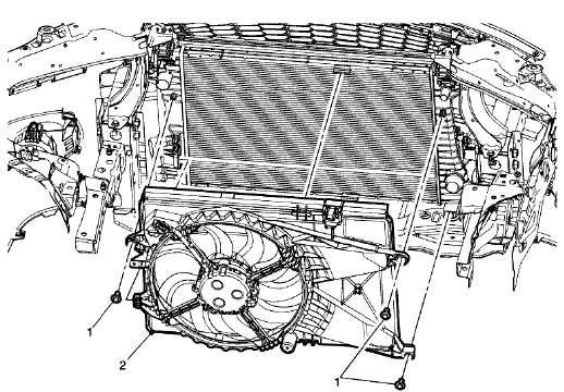 Fig. 79: Engine Coolant Fan Shroud