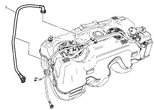 Fig. 27: Fuel Feed Pipe (At Tank - AWD)