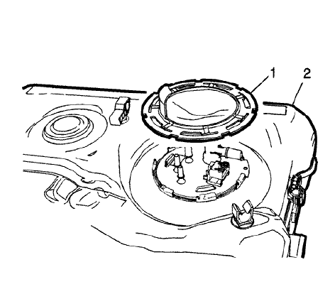 Fig. 29: Fuel Sender Lock Ring