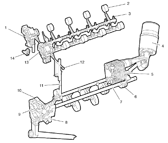 Fig. 483: Lubrication System Components