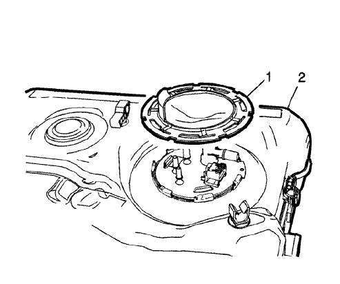 Fig. 34: Fuel Sender Lock Ring