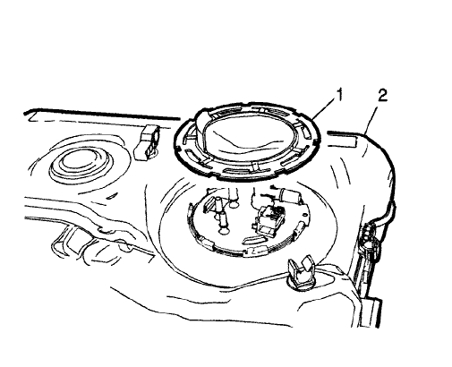 Fig. 35: Fuel Sender Lock Ring
