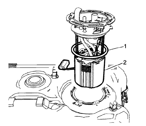 Fig. 37: Fuel Tank Fuel Pump Module