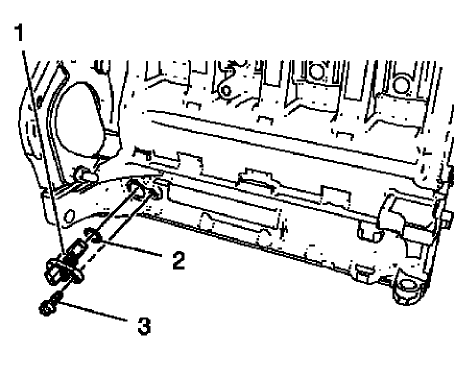 Fig. 390: Crankshaft Position Sensor, Bolt And Seal Ring