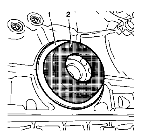 Fig. 392: Crankshaft Rear Oil Seal And Installer