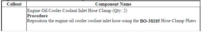 Engine Oil Cooler Coolant Inlet Hose Replacement (LUJ)