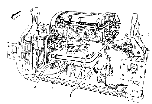 Fig. 24: Engine Oil Cooler Pipe (SHO)