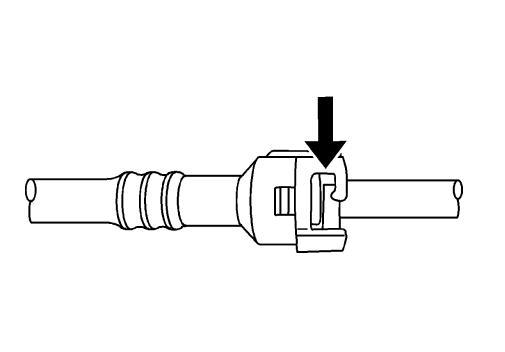 Fig. 55: Releasing Q Release Style Connectors (Plastic Collar)