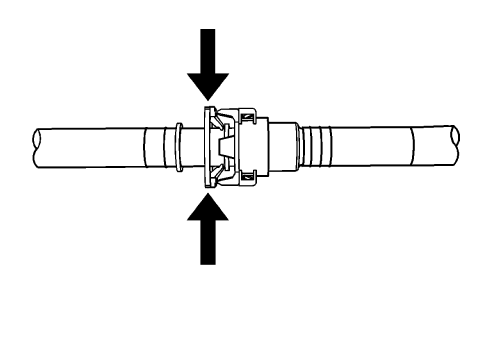 Fig. 57: Pushing In Male Side Of Connector