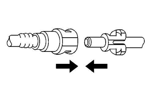 Fig. 64: Connecting Quick-Connect Fittings
