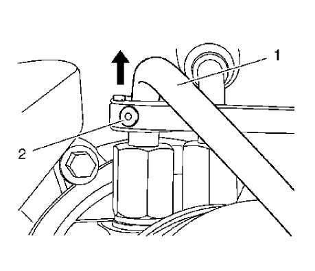 Fig. 38: Turbocharger Coolant Return Pipe