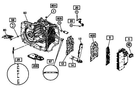 Fig. 5: Automatic Trans Seal Kit (Gen 1) 24251353 (2 Of 2)