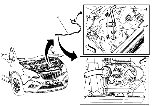 Fig. 33: Transmission Fluid Cooler Inlet Pipe