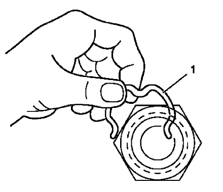 Fig. 22: Automatic Transmission Oil Cooler Fitting Retaining Ring