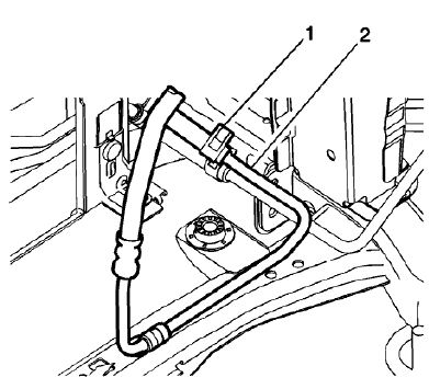 Fig. 30: P/S Fluid Reservoir Inlet Pipe