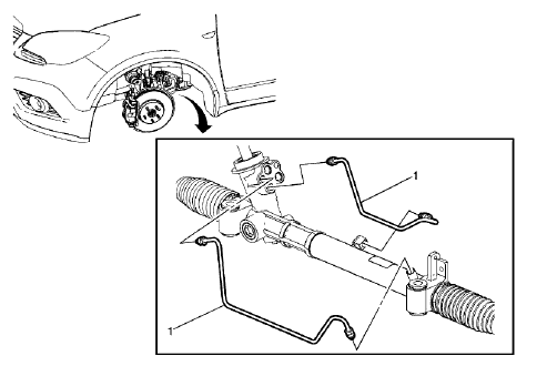 Fig. 48: Steering Gear Pipe