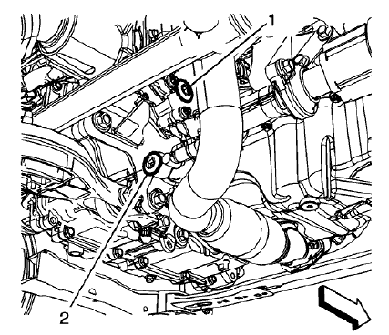 Fig. 3: Transfer Case Drain Plugs