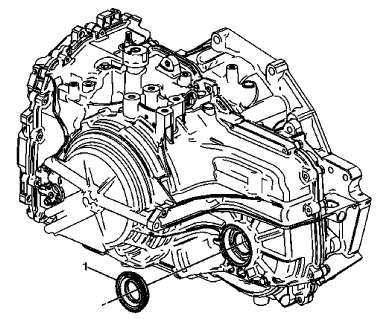 Fig. 23: Identifying Left Front Wheel Drive Shaft Seal