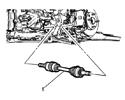 Fig. 81: Wheel Drive Shaft