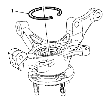 Fig. 12: Steering Knuckle Retaining Ring