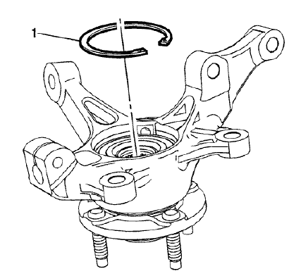 Fig. 16: Steering Knuckle Retaining Ring