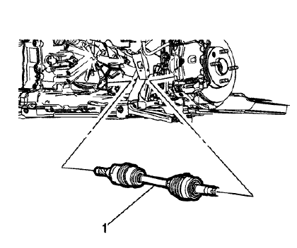 Fig. 88: Wheel Drive Shaft