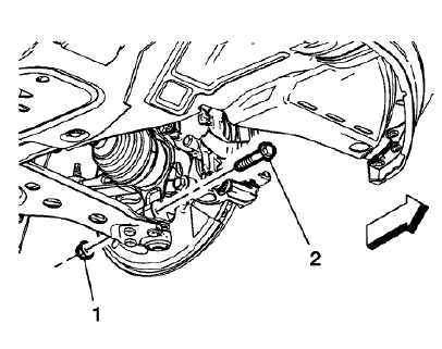 Fig. 20: Steering Knuckle Nut And Bolt