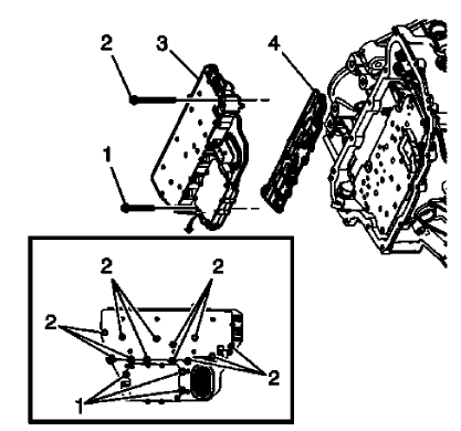 Fig. 31: Locating Control Valve Body & Bolts