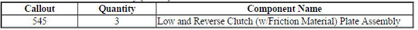 Low and Reverse Plate Assembly (Gen 2) 24260696
