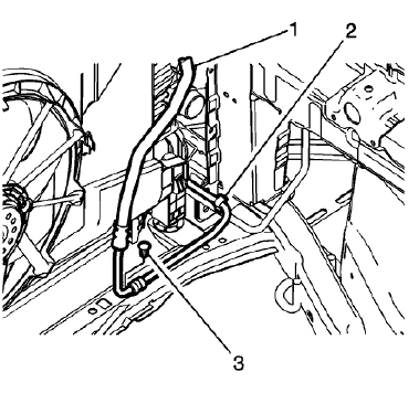 Fig. 32: Power Steering Fluid Reservoir Inlet Hose