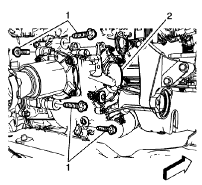 Fig. 22: Transfer Case Bolts