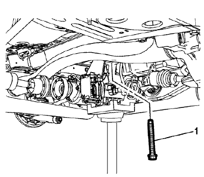 Fig. 23: Rear Differential Mounting Bolt