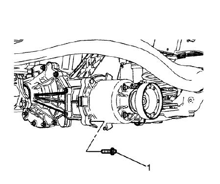 Fig. 31: Differential Clutch Mounting Bolts