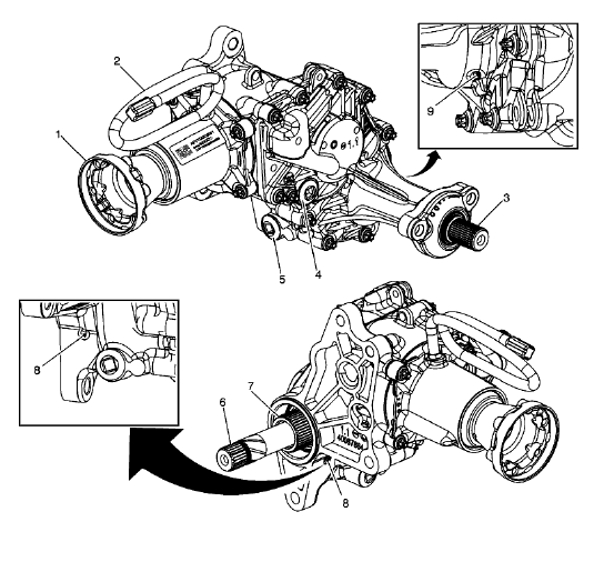 Fig. 75: Transfer Case Assembly Components